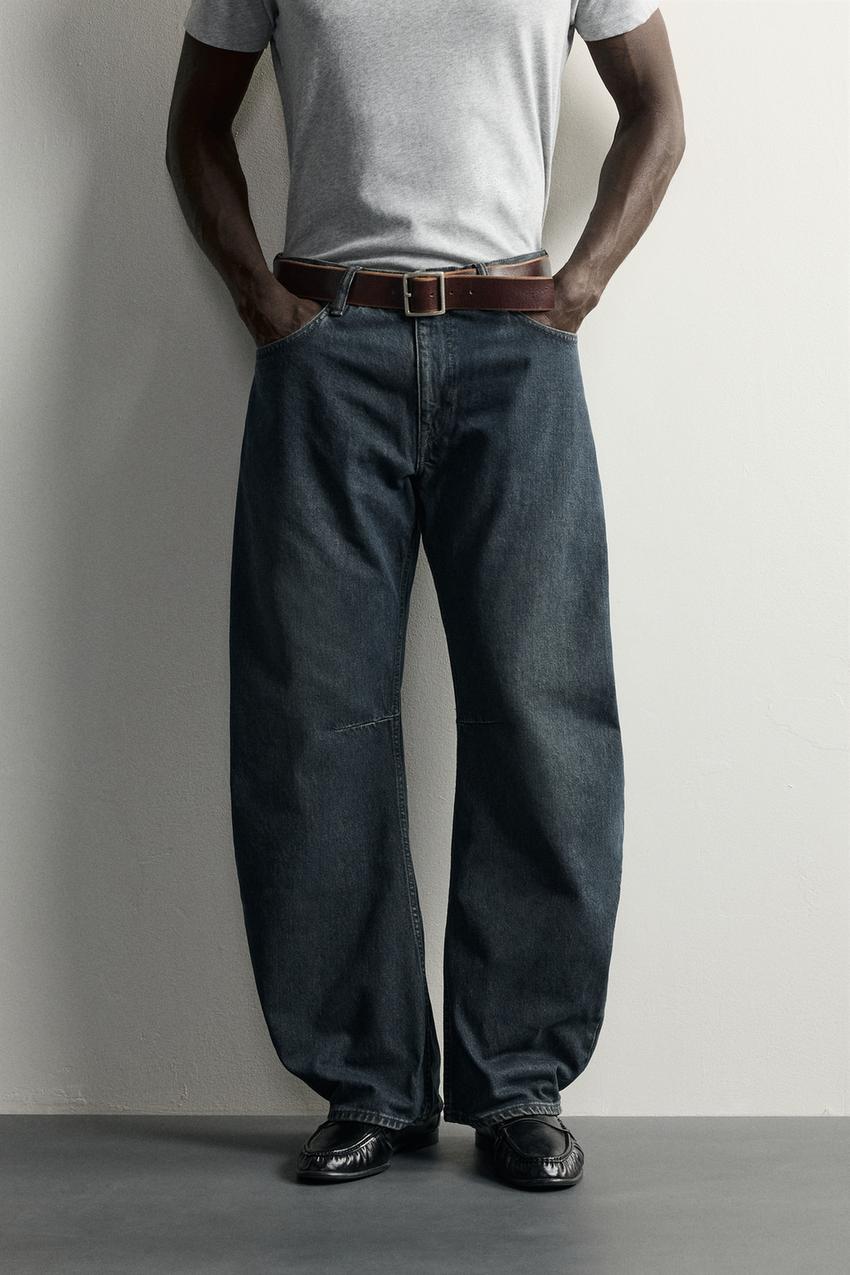 ZARA STRAIGHT BARREL FIT JEANS — photo 2