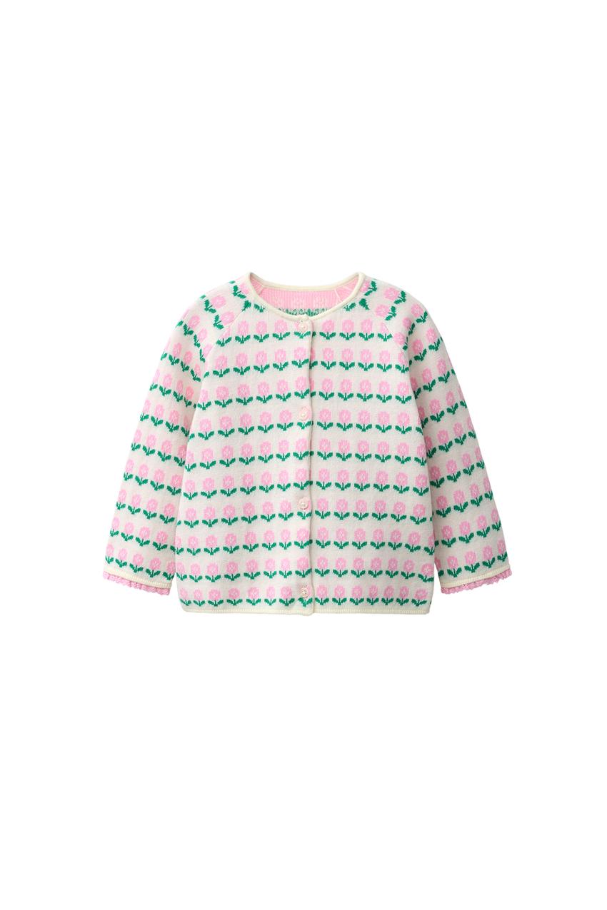 ZARA FLORAL JACQUARD CARDIGAN — photo 3