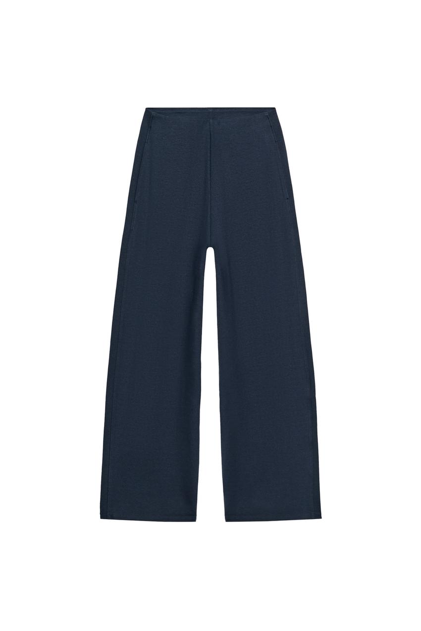 ZARA INTERLOCK BALLOON PANTS — photo 3