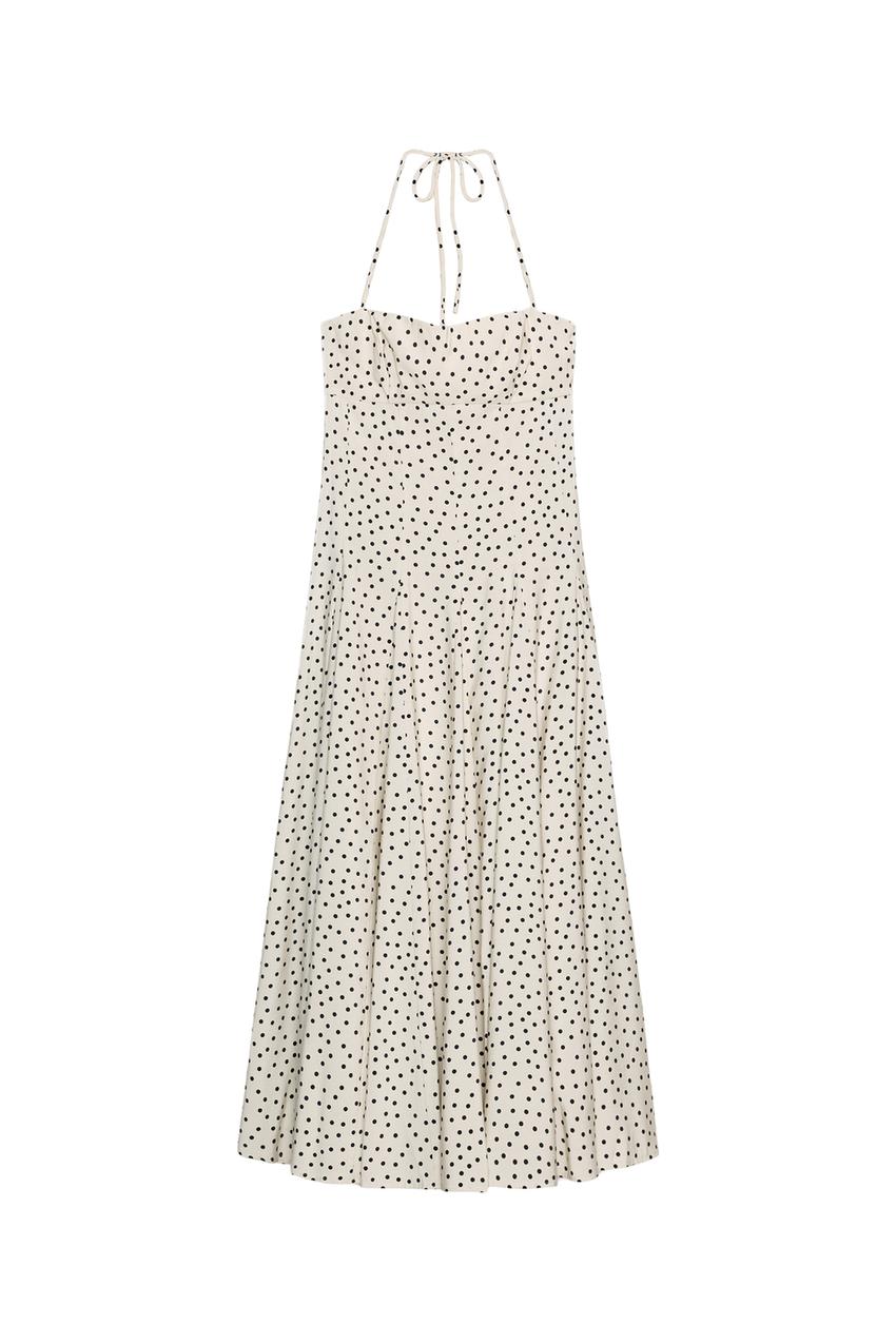 ZARA POLKA DOT MIDI DRESS — photo 3