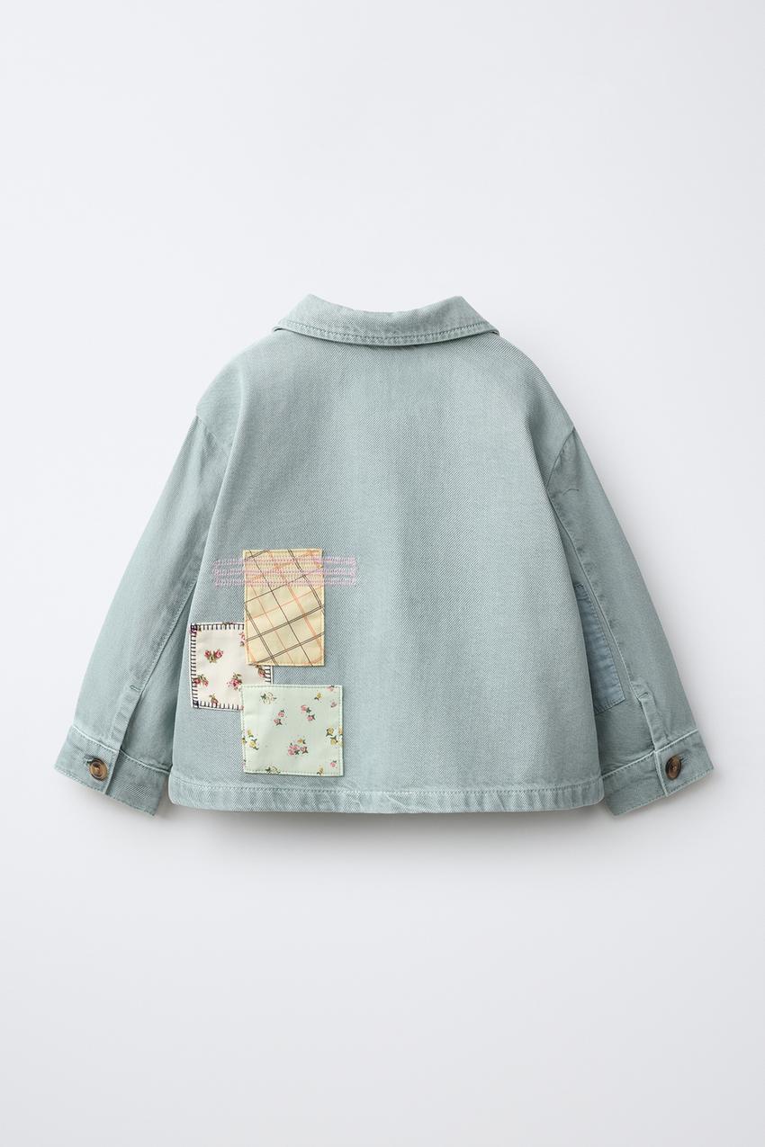 ZARA PATCHWORK TWILL JACKET — photo 2