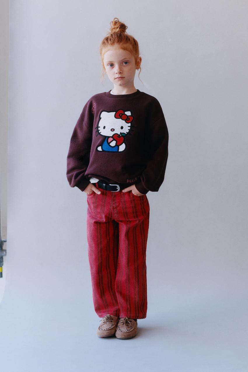 ZARA STRIPED CULOTTE PANTS — photo 2