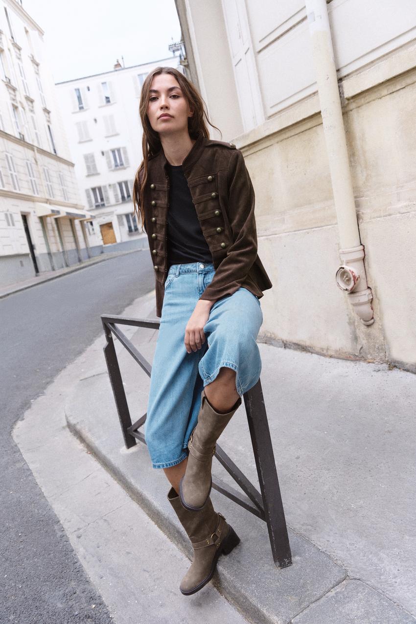 ZARA PEPLUM BUTTON JACKET — photo 2