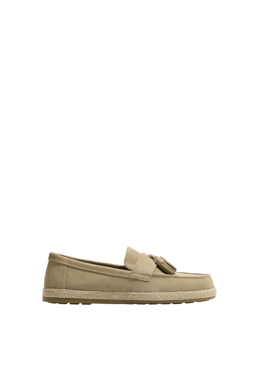 ZARA CASUAL LEATHER TASSEL LOAFERS — photo 3