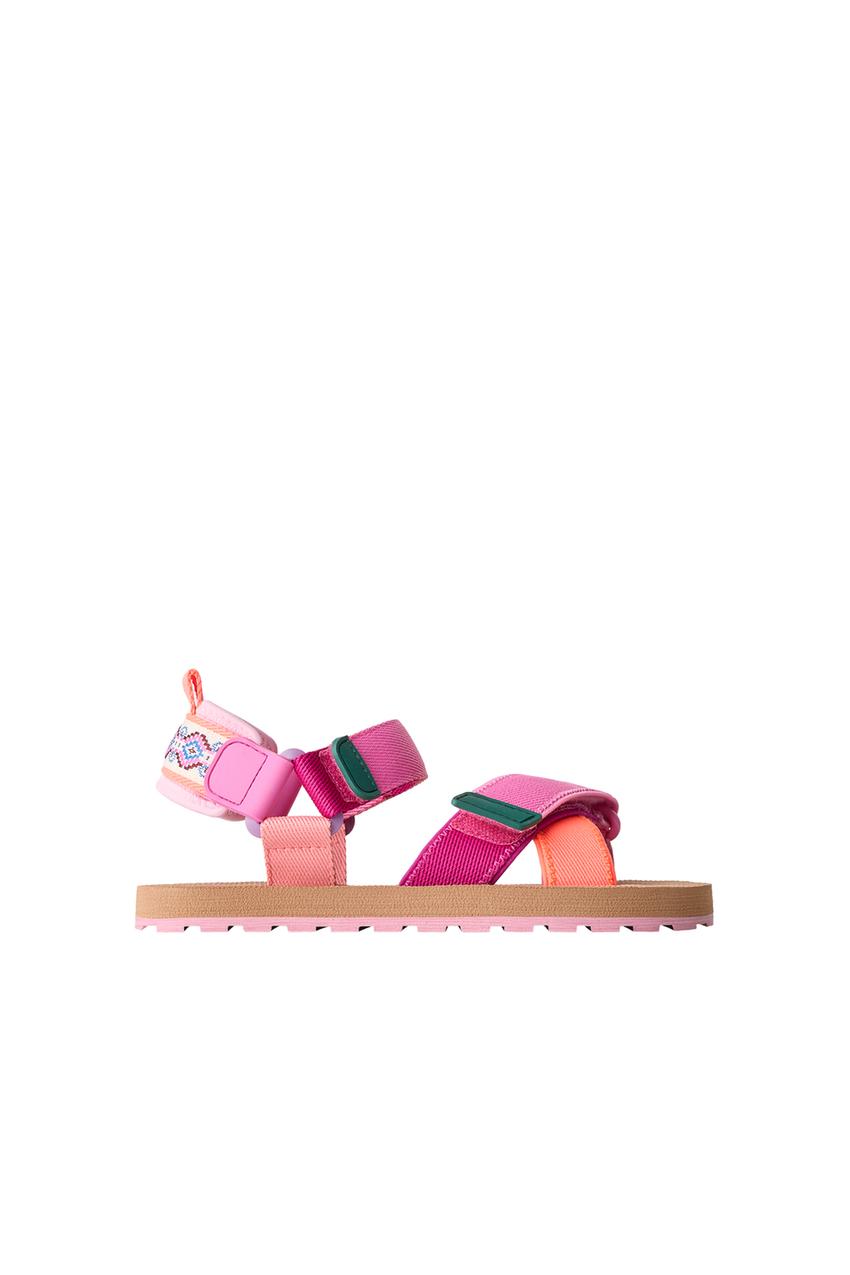 ZARA MULTICOLOR TECHNICAL SANDALS — photo 3
