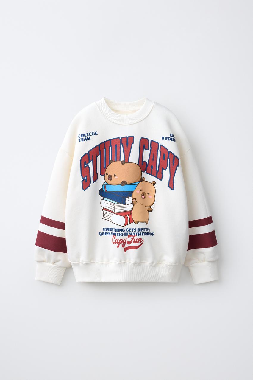 ZARA CAPIBARA CAPYFUN © VARSITY SWEATSHIRT — photo 2