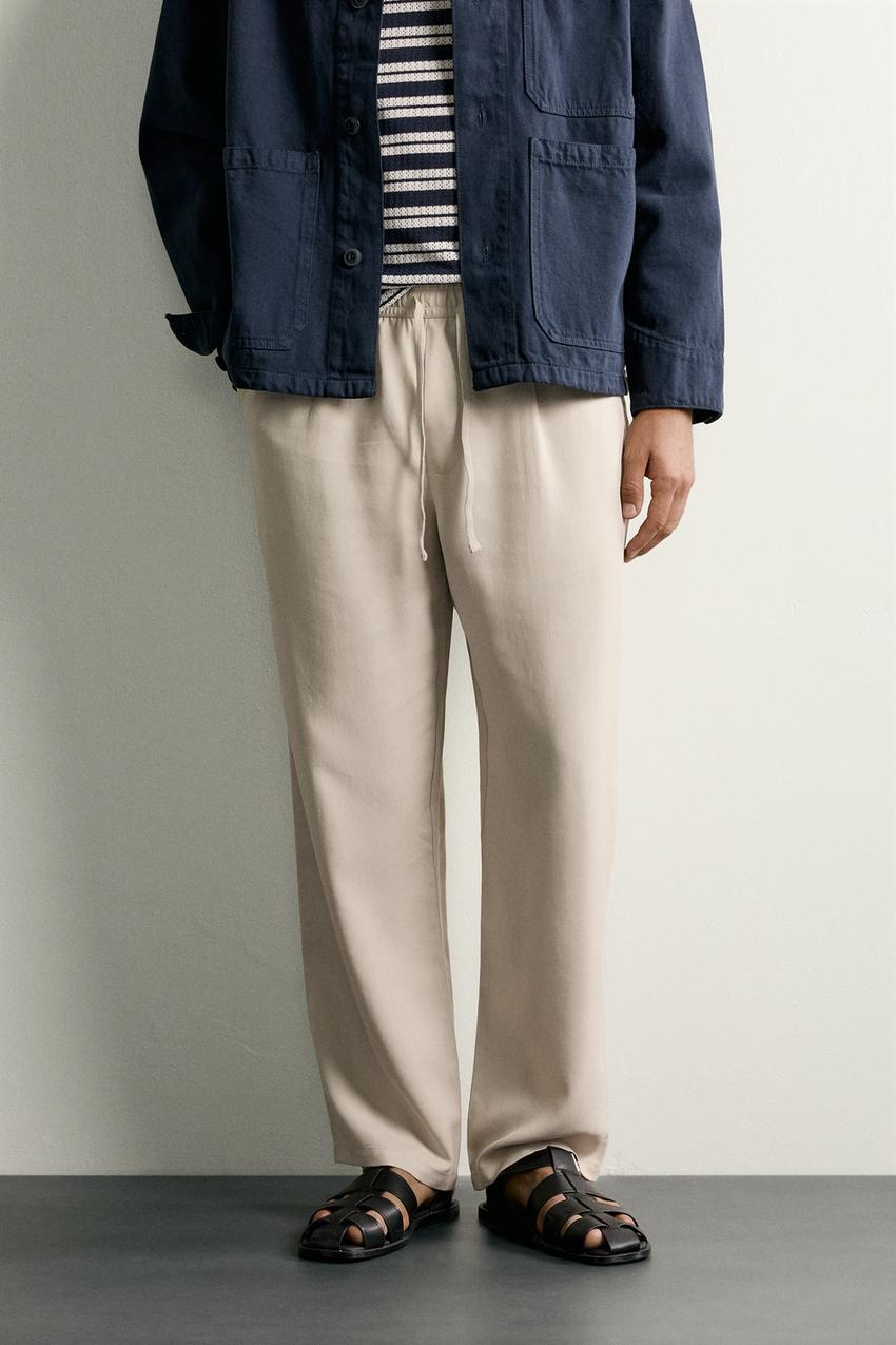 ZARA 100% LYOCELL RELAXED FIT PANTS — photo 2