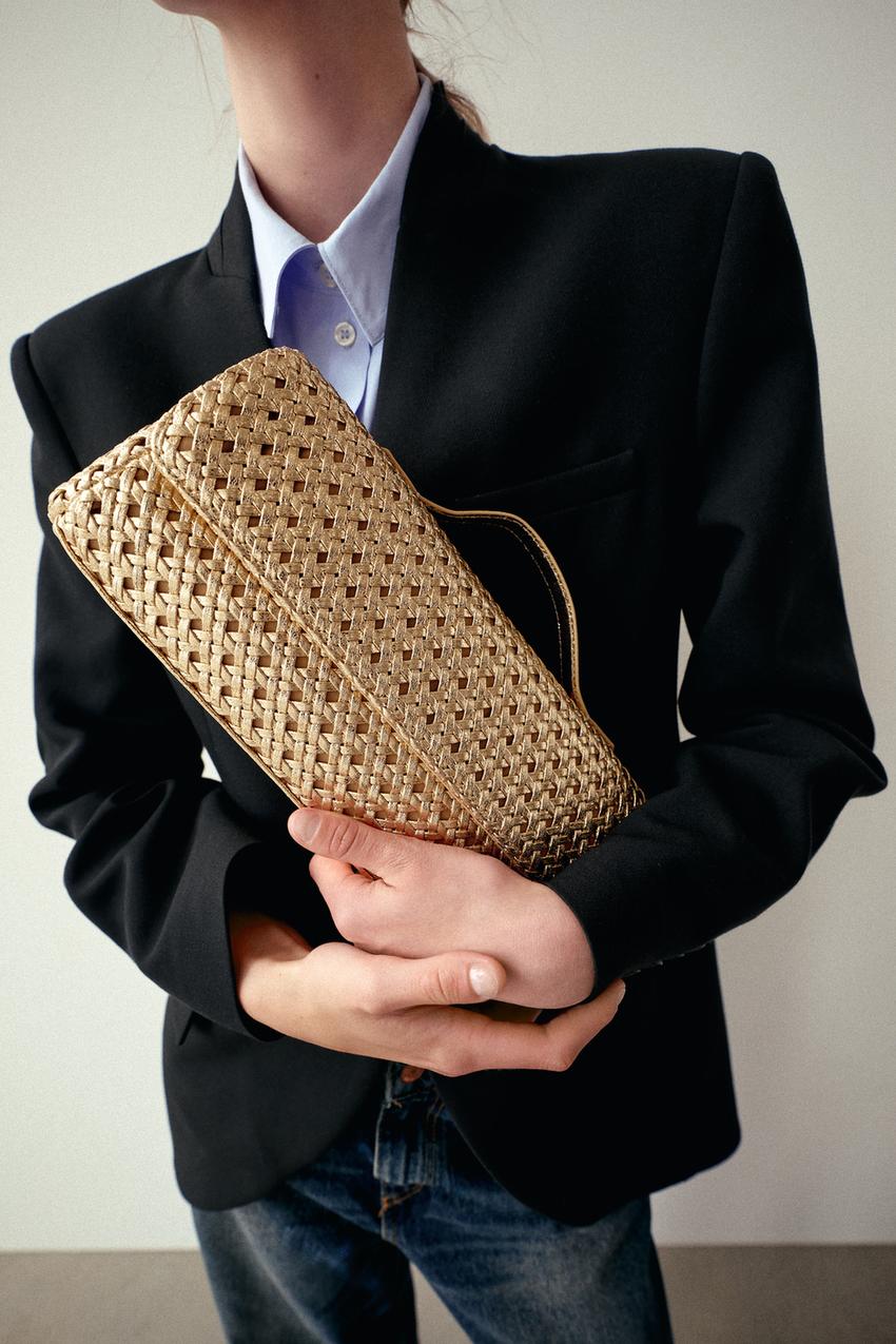 ZARA WOVEN ENVELOPE BAG — photo 2