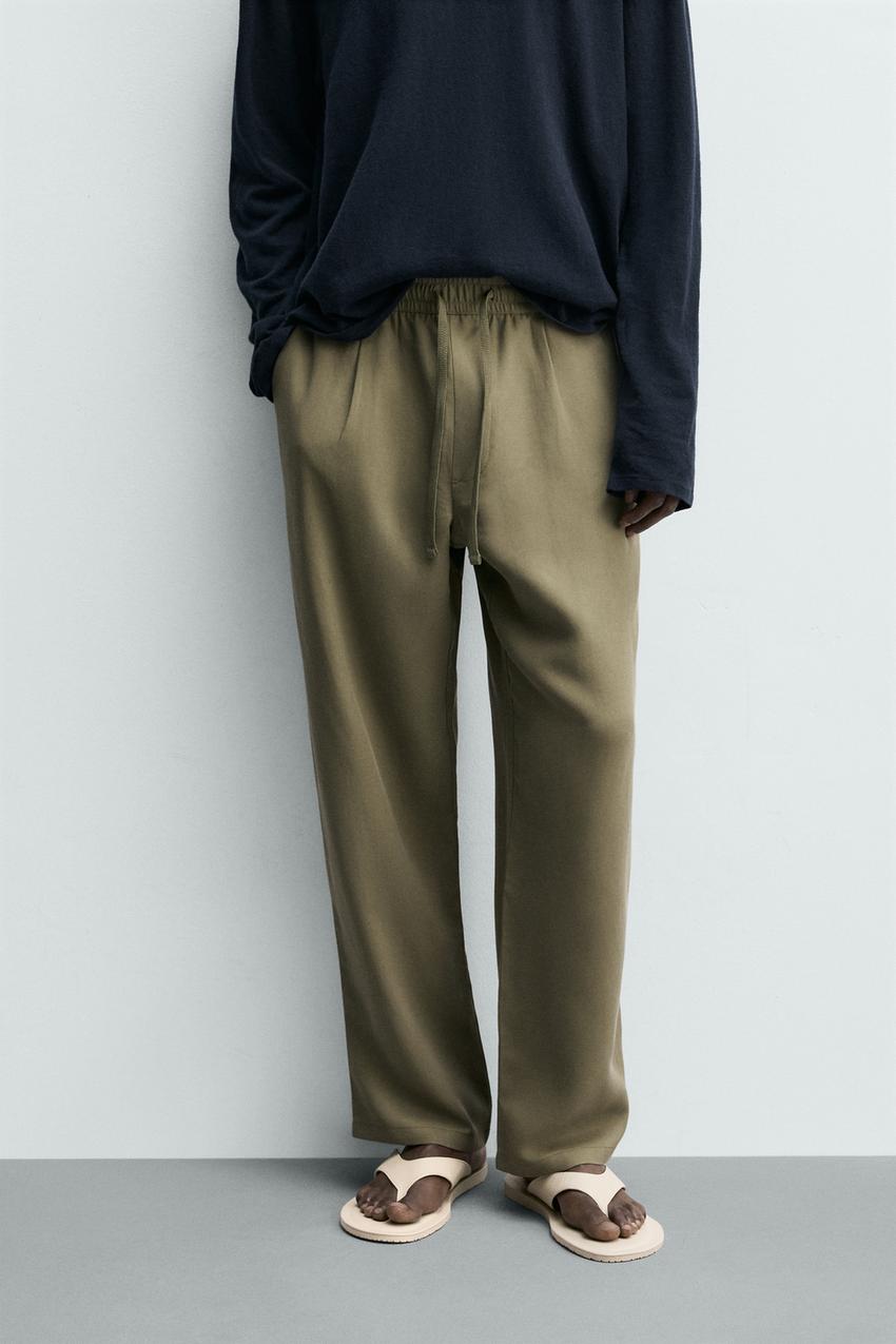ZARA 100% LYOCELL RELAXED FIT PANTS — photo 2