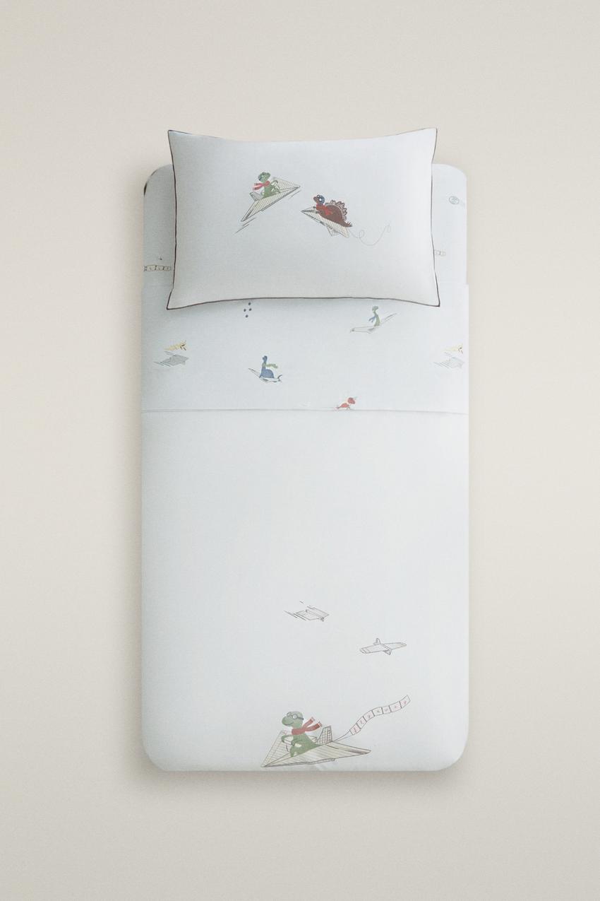 ZARA REVERSIBLE DINOSAUR KIDS' DUVET COVER — photo 1