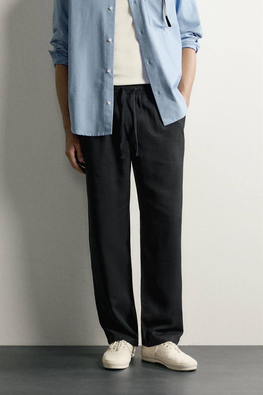 ZARA 100% LYOCELL RELAXED FIT PANTS — photo 2
