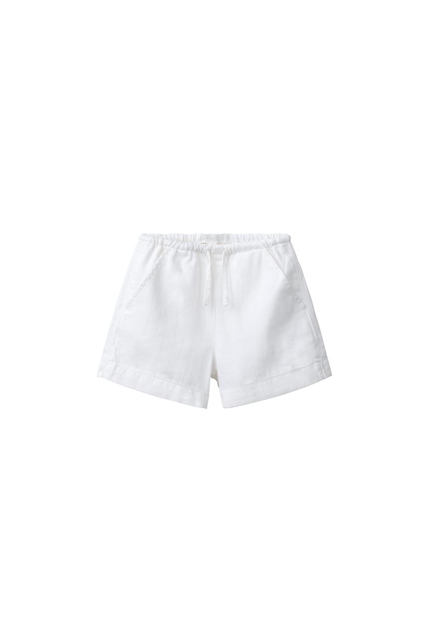 ZARA DRAWSTRING DENIM SHORTS — photo 3
