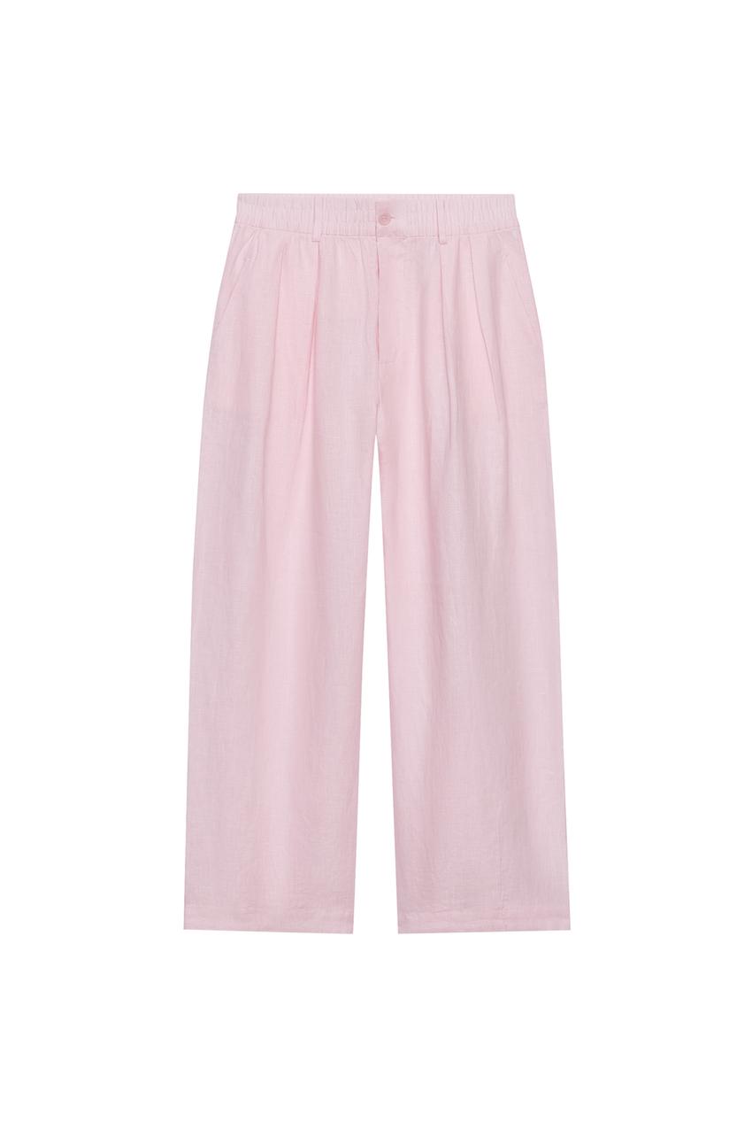 ZARA 100% LINEN PLEATED PANTS ZW COLLECTION — photo 3