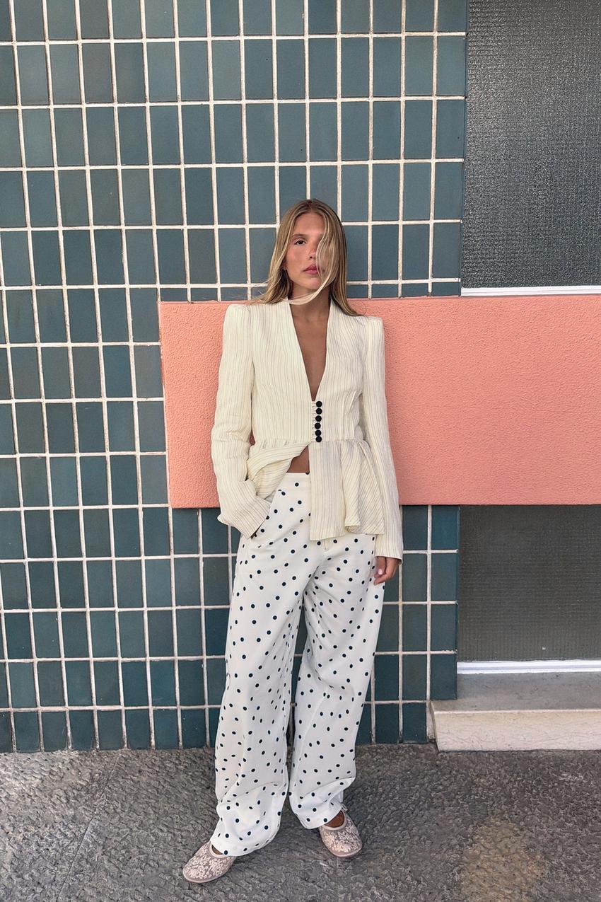 ZARA STRIPED TAILORED BLAZER — photo 2