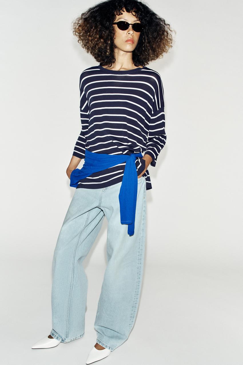 ZARA THREE-QUARTER SLEEVE KNIT TOP — photo 2