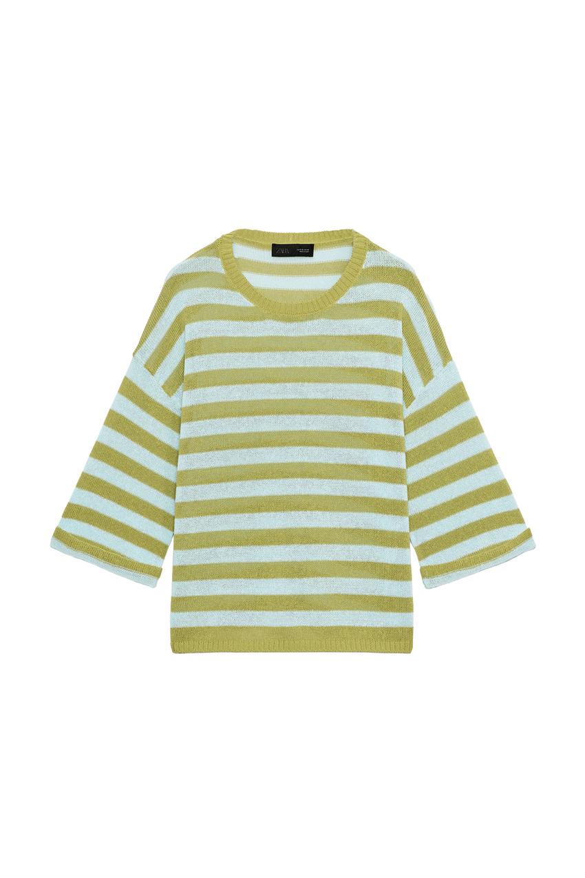 ZARA STRIPED KNIT JUMPER — photo 3