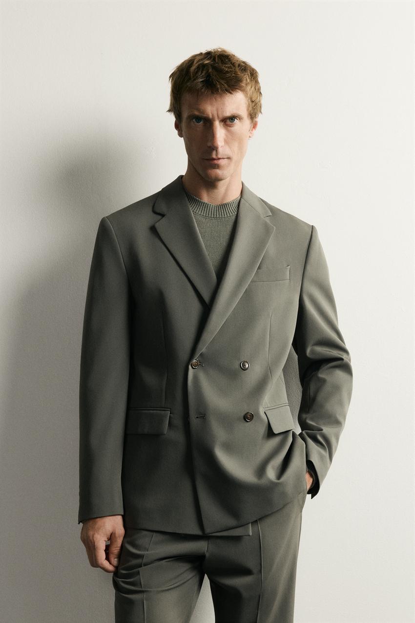ZARA COMFORT DOUBLE BREASTED SUIT BLAZER — photo 2