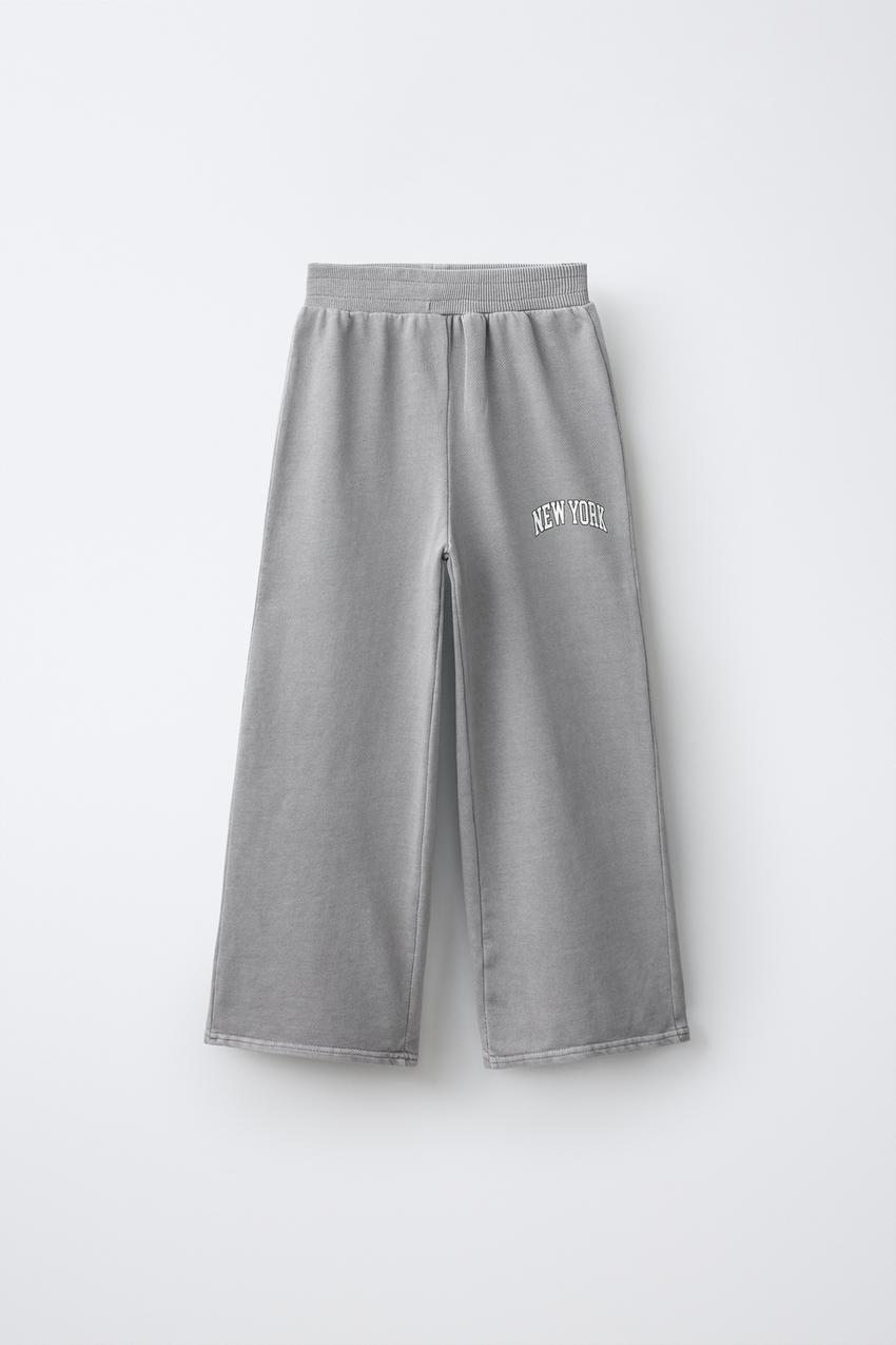 ZARA WASHED-EFFECT WIDE-LEG PANTS — photo 2