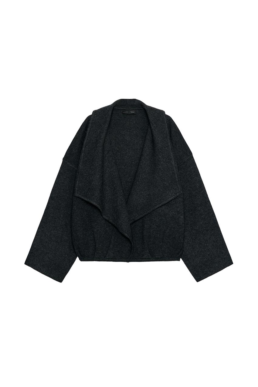 ZARA OPEN-FRONT KNIT JACKET — photo 3