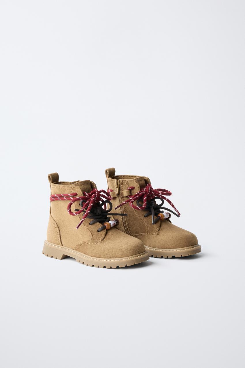 ZARA LACE-UP DETAIL BOOTS — photo 4
