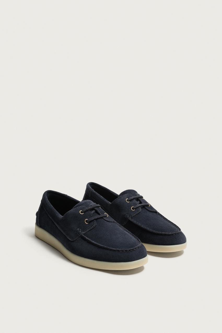 ZARA LEATHER BOAT SHOES — photo 2