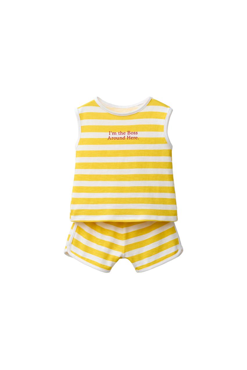 ZARA STRIPED PRINT T-SHIRT AND BERMUDA SHORTS SET — photo 3