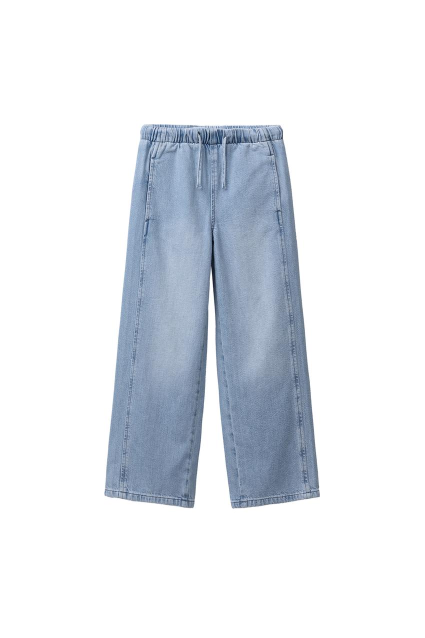 ZARA WIDE LEG DRAWSTRING JEANS — photo 3