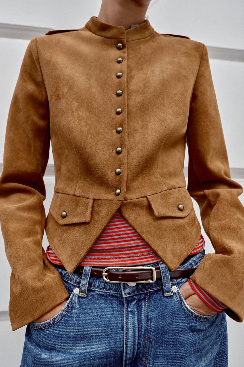 ZARA SHORT BUTTON-UP JACKET — photo 2