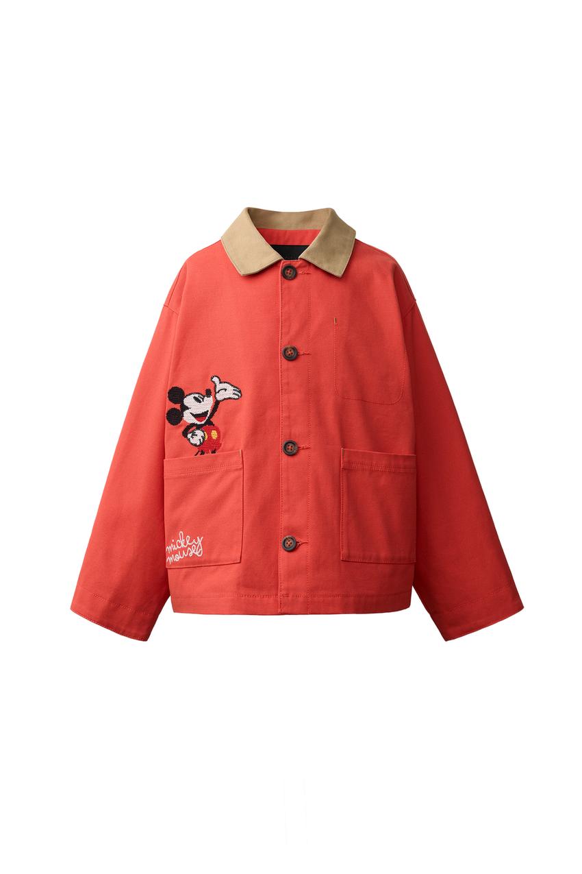 ZARA EMBROIDERED MICKEY MOUSE © DISNEY CANVAS JACKET — photo 3