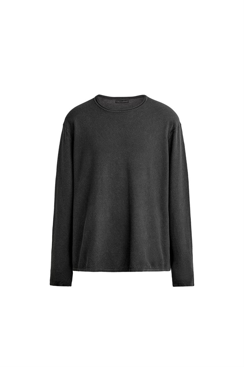ZARA RELAXED FIT WASHED TEXTURE SWEATER — photo 3