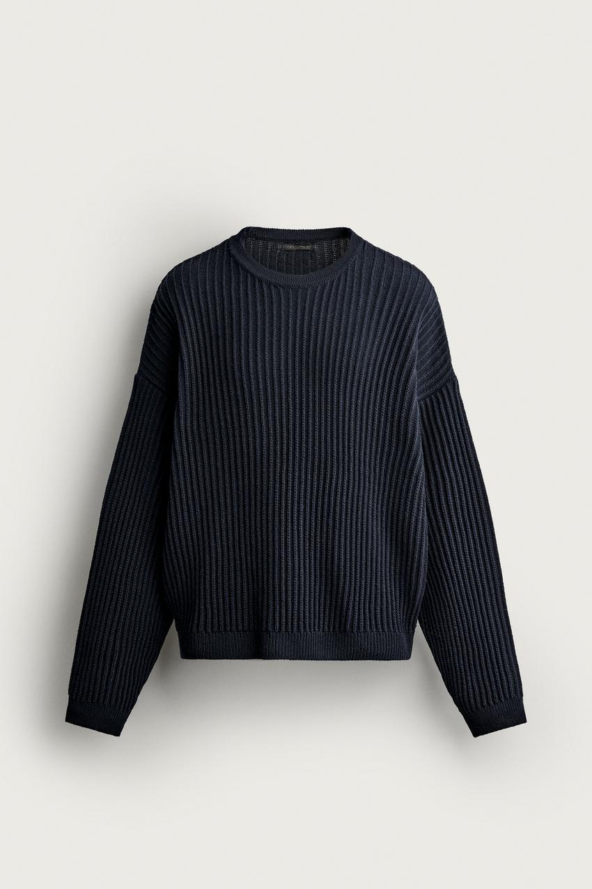 ZARA TEXTURED BOXY FIT SWEATER — photo 1