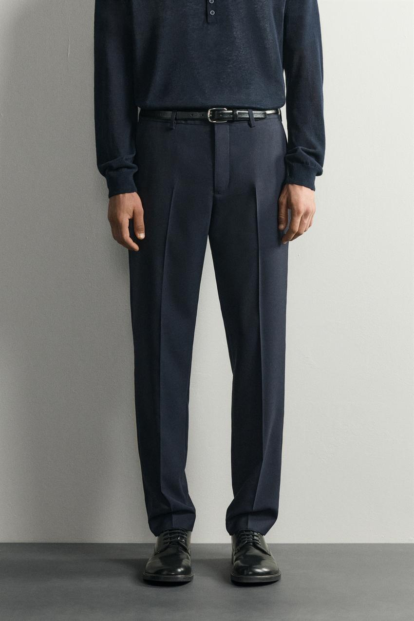 ZARA WOOL REGULAR FIT SUIT PANTS — photo 2