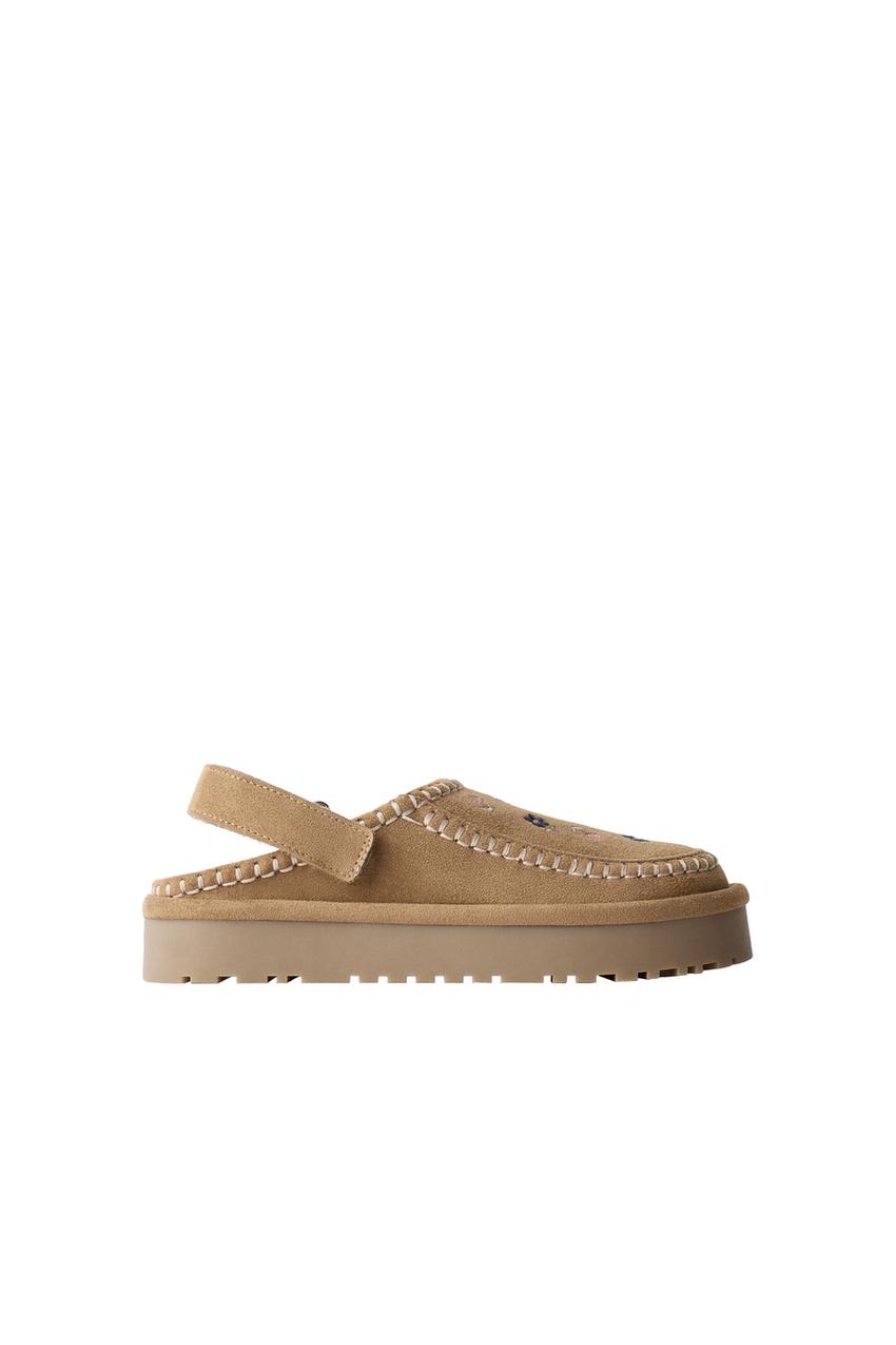 ZARA EMBROIDERED CLOGS — photo 3