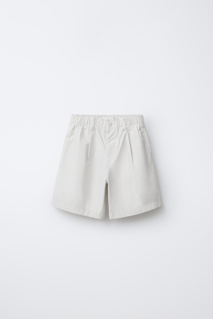 ZARA BALLOON ELASTIC SHORTS — photo 1