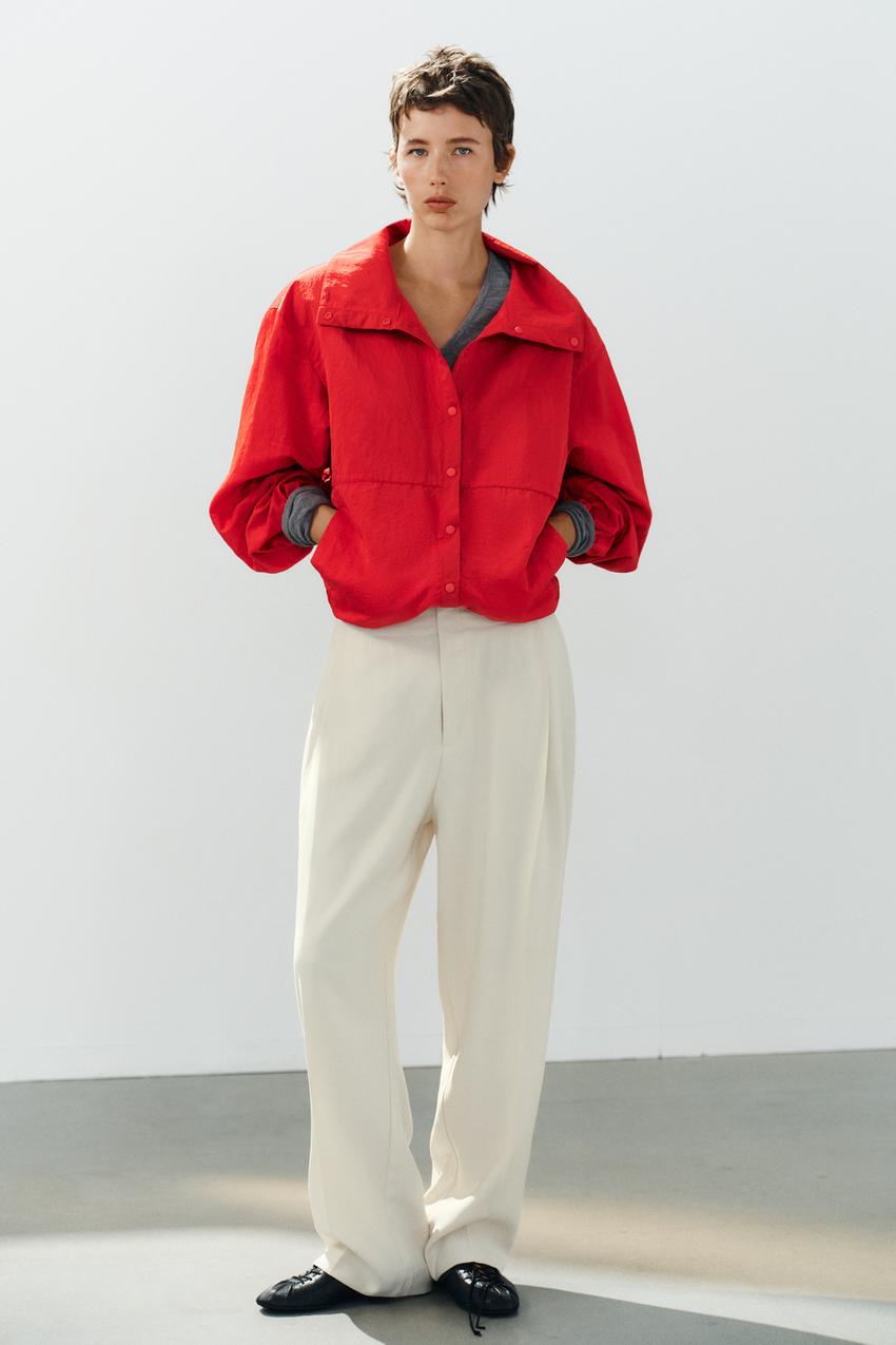 ZARA PLEATED FLOWY PANTS — photo 2