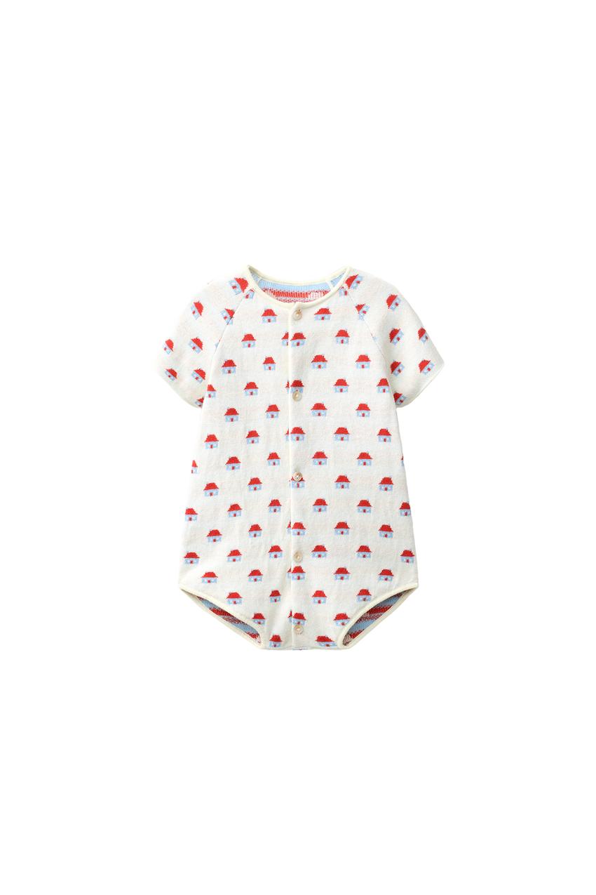ZARA LITTLE HOUSES JACQUARD KNIT ROMPER — photo 3