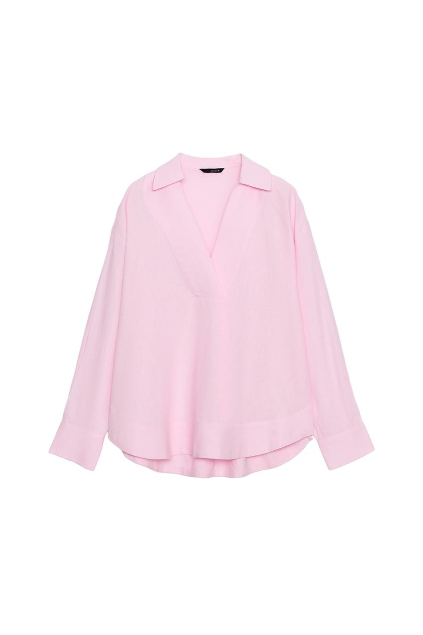 ZARA FULL CUT LINEN BLOUSE — photo 3