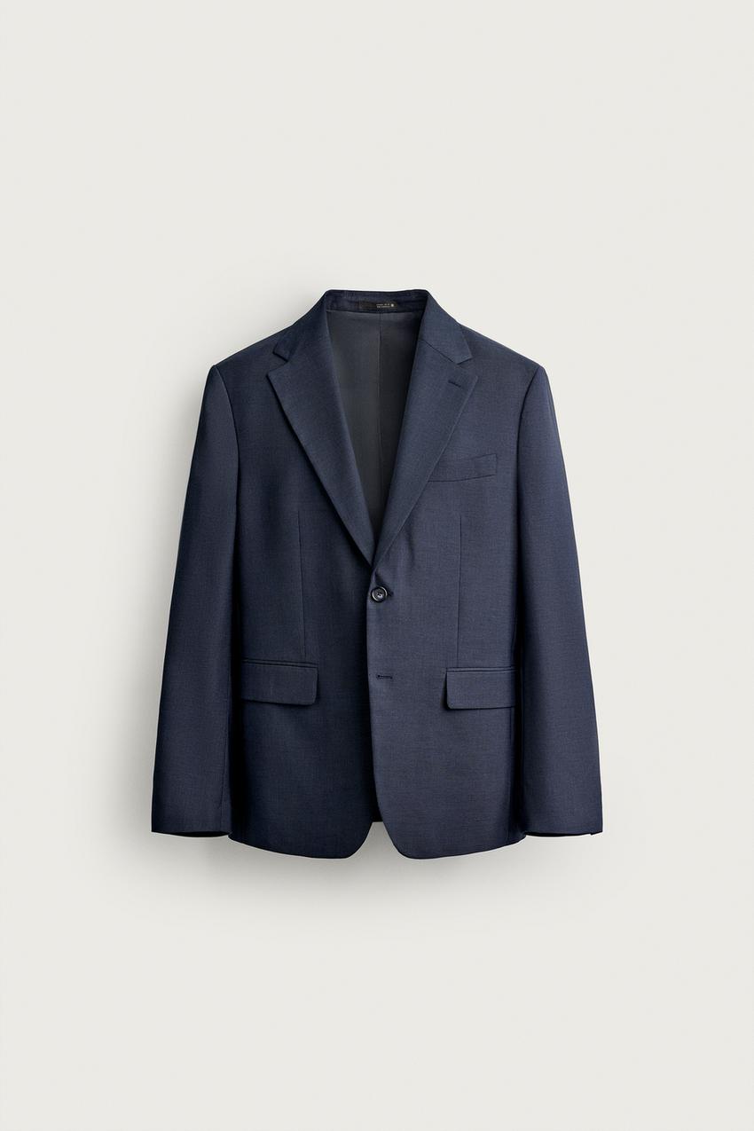 ZARA REGULAR FIT PLAID SUIT JACKET — photo 1