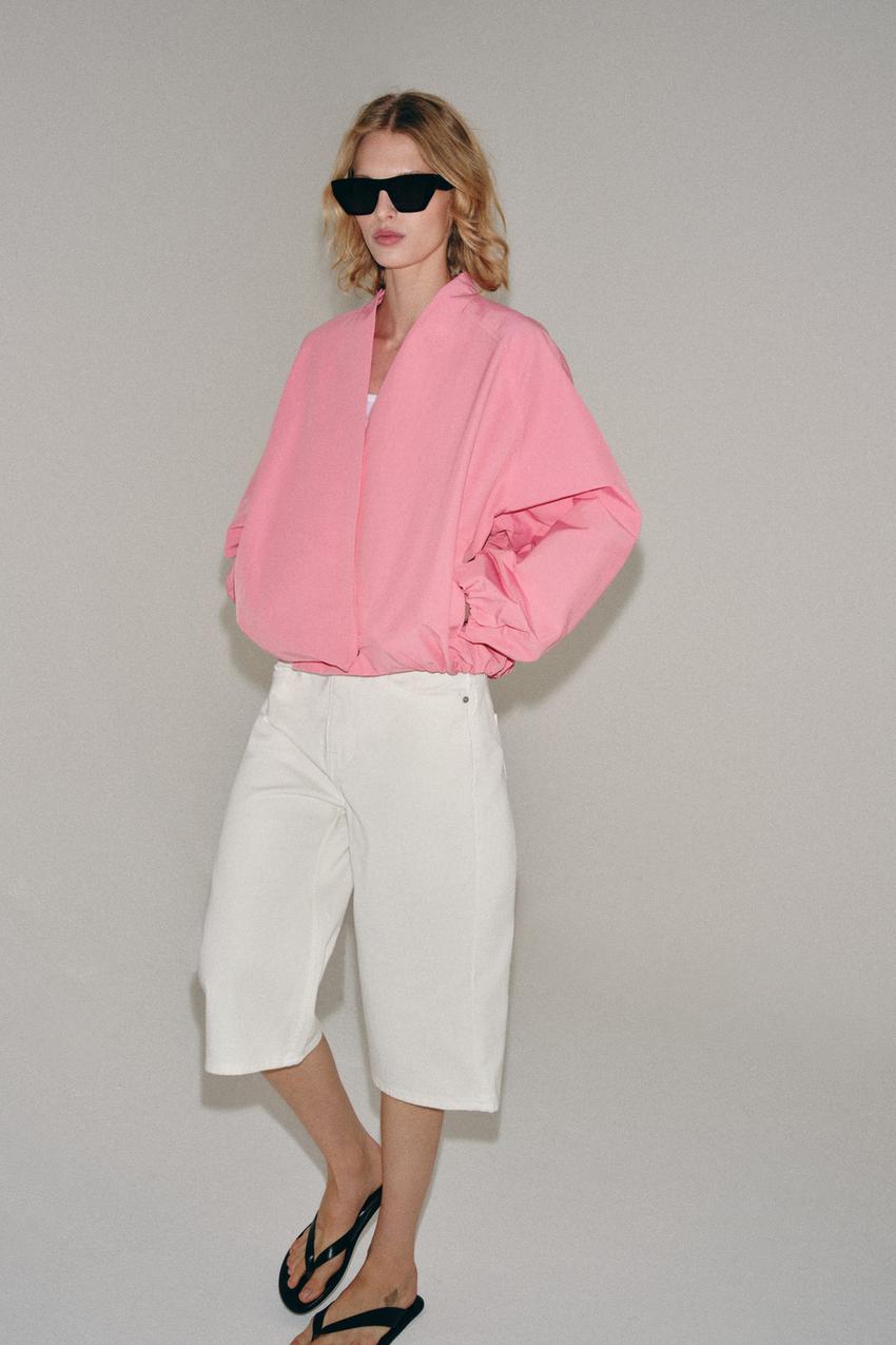 ZARA ZW COLLECTION BOMBER JACKET — photo 2