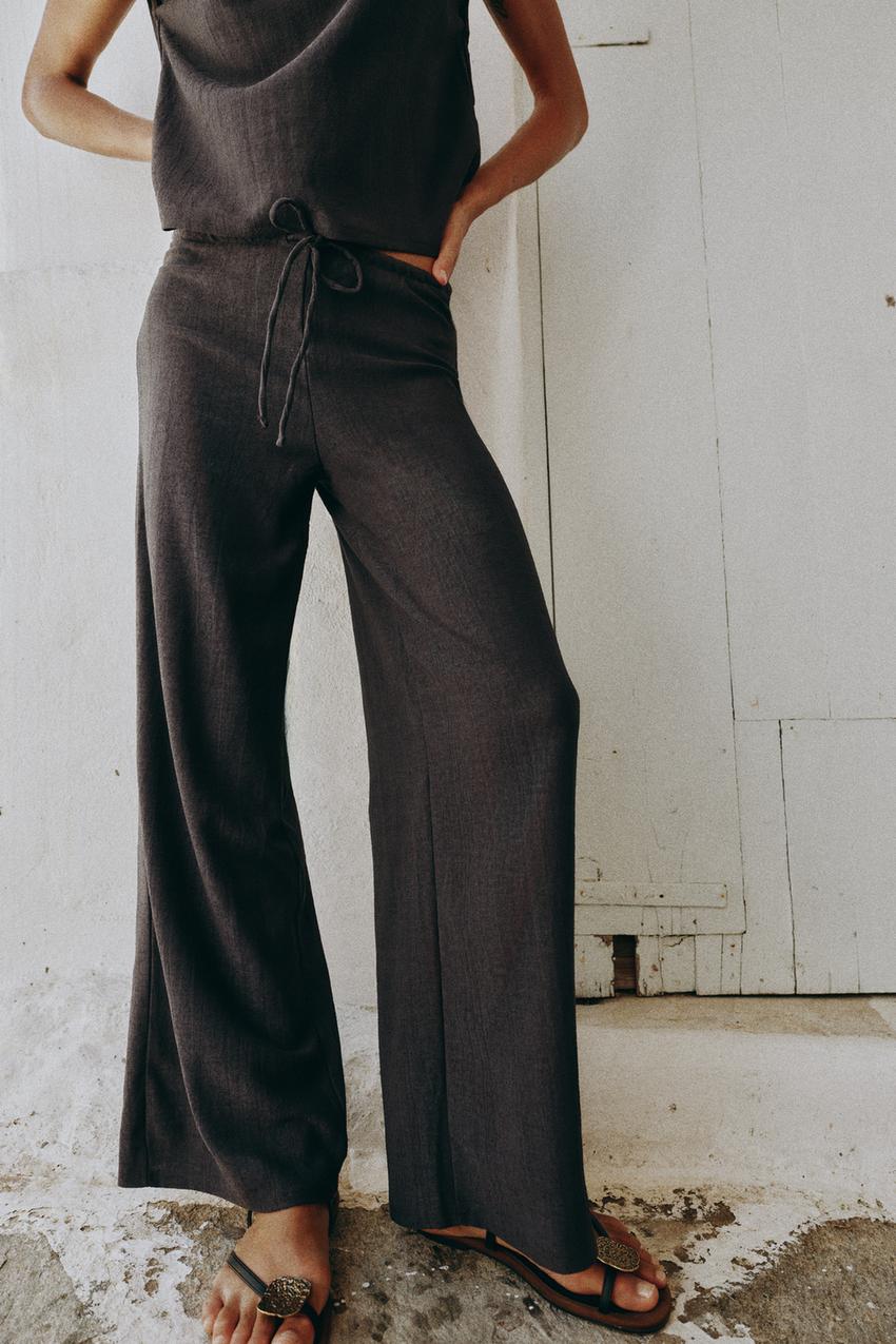 ZARA RUSTIC STRAIGHT LEG PANTS — photo 2