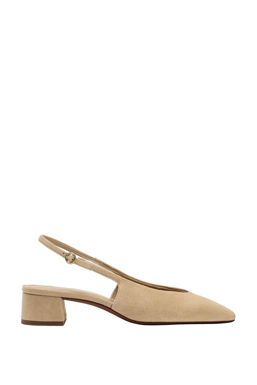 ZARA SPLIT SUEDE SLINGBACK SHOES — photo 3