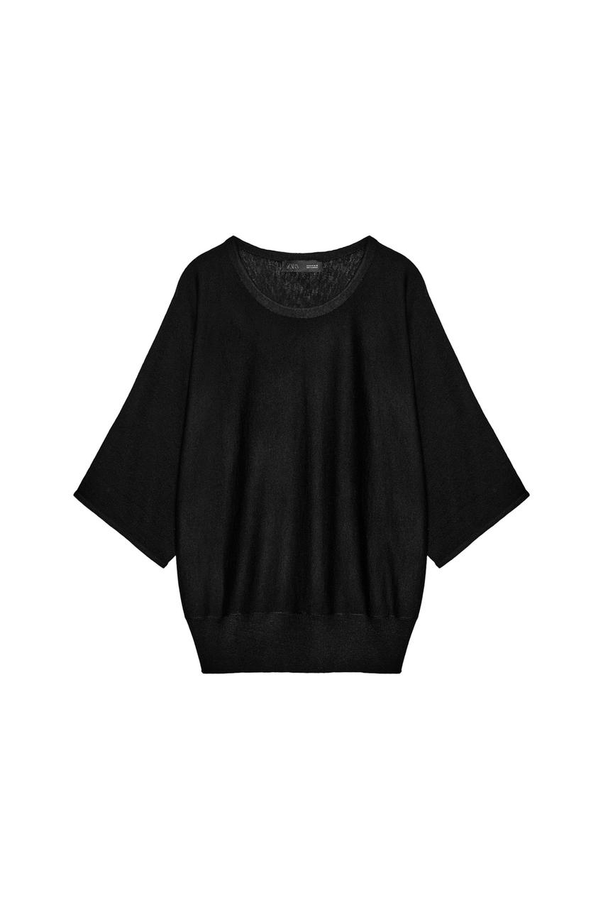 ZARA THREE-QUARTER SLEEVE KNIT JUMPER — photo 3