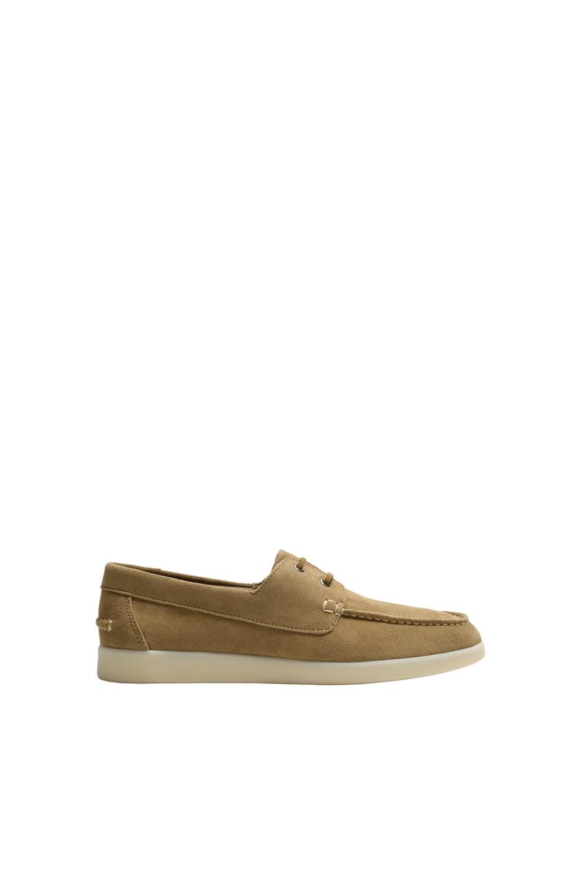 ZARA LEATHER BOAT SHOES — photo 3