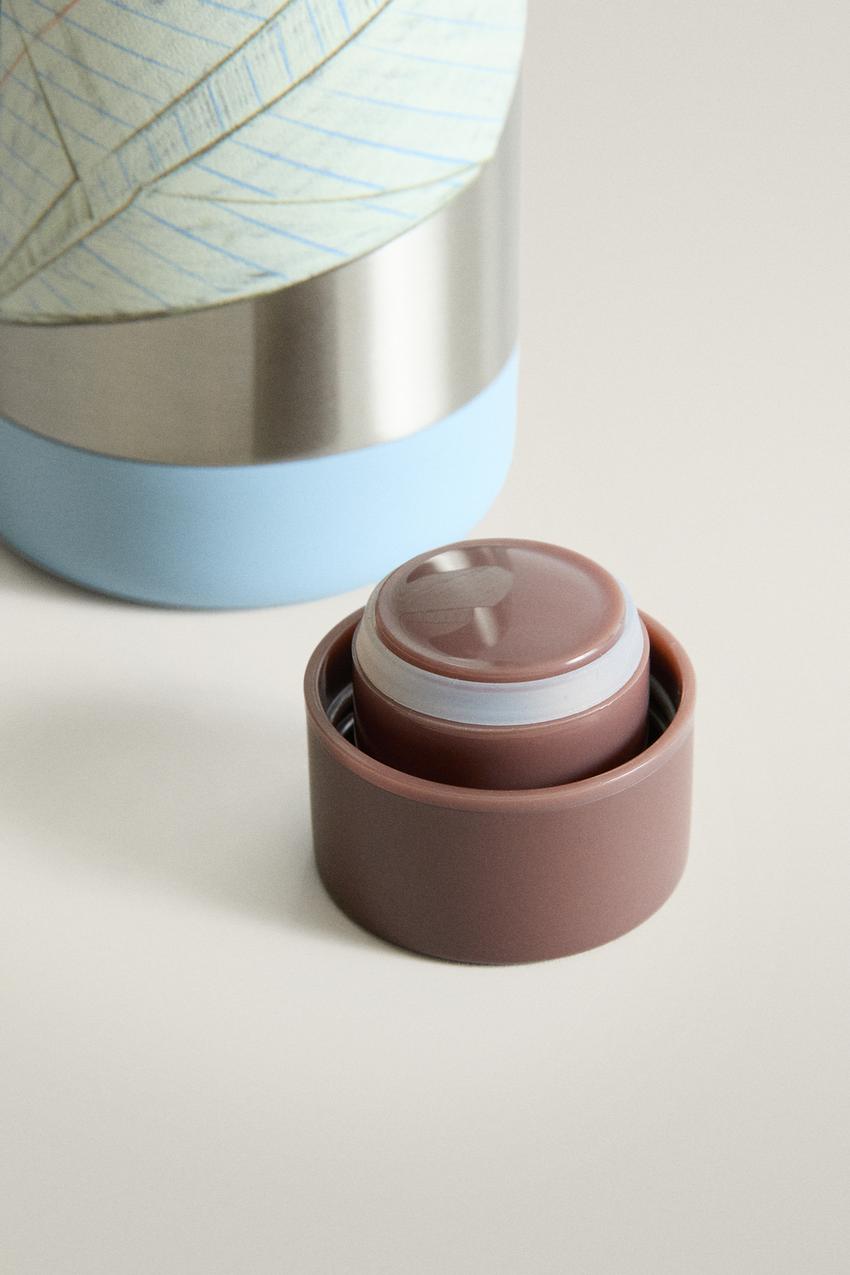 ZARA KIDS' STEEL PAPER AIRPLANE BOTTLE — photo 2