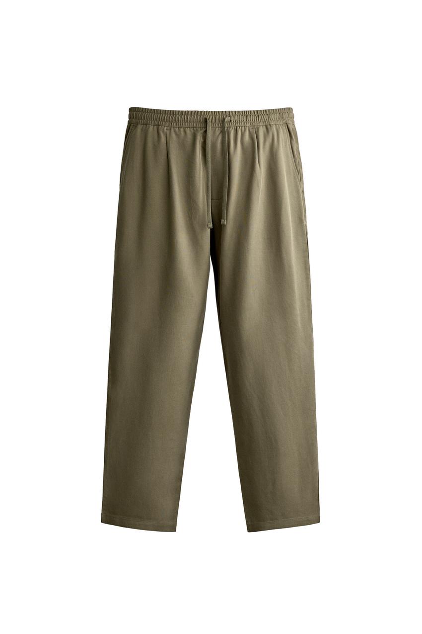 ZARA 100% LYOCELL RELAXED FIT PANTS — photo 3